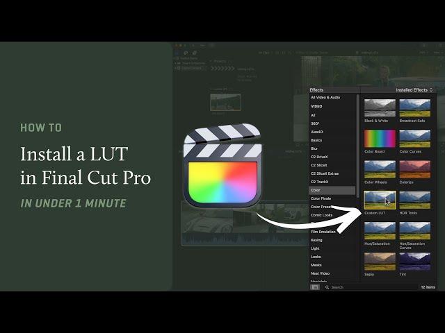How to Install a LUT in Final Cut Pro in Under 1 Minute