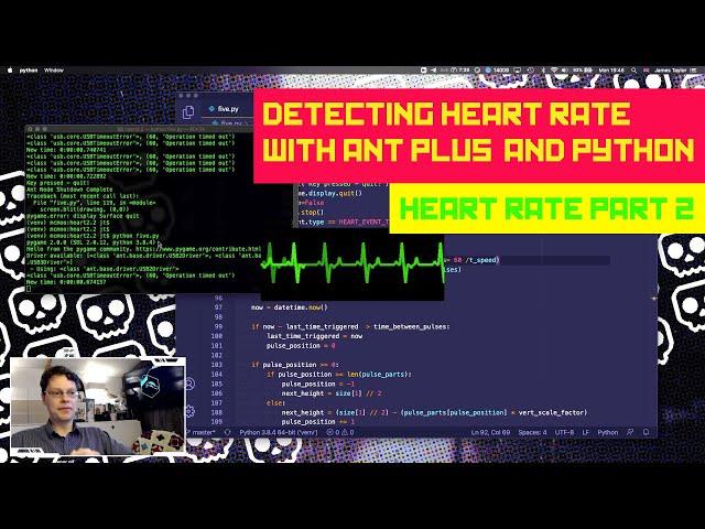 Heart Beat OBS Overlay Part 2 - Detecting heartbeat with OpenAnt + Python 3