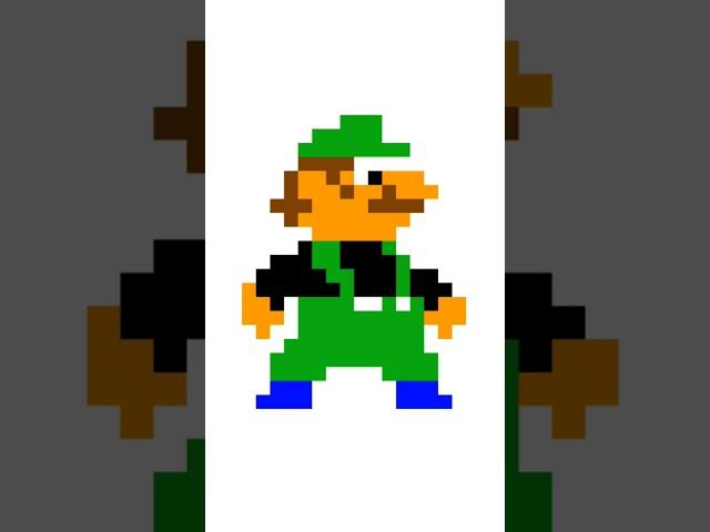 64 bits, 32 bits, 16 bits, 8 bits, 4 bits, 2 bits, 1 bit, Half bit, Quarter Bit of Luigi. #shorts