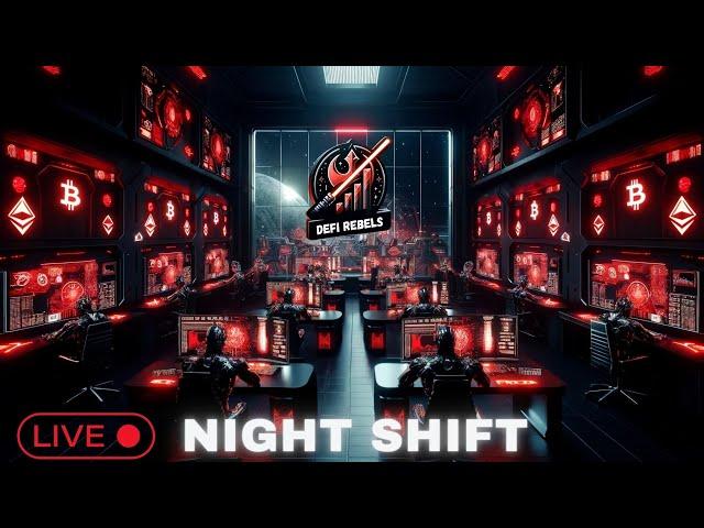 DeFi Rebels LIVE |Night Shift |BTC Sapitulates|ALT/BTC Pair Pump |EOS & Algorand Die