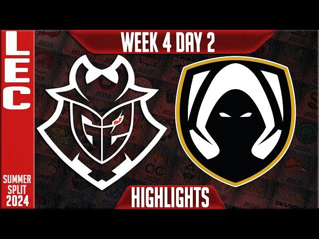 G2 vs TH Highlights | LEC W4D2 Summer 2024 | G2 Esports vs Team Heretics Week 4 Day 2