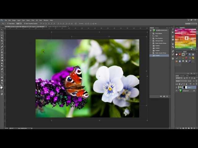 How to combine two images using a gradient in Adobe Photoshop