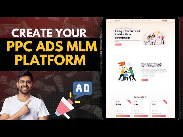 How To Create Per per click and MLM advertising website with in 5 minutes