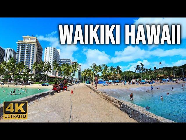 [4K] Waikiki in Honolulu Oahu Hawaii | July 2024