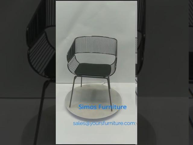 Back Industrial Classic Wire Dining Chair Restaurant Cafe Chair-Simos Furniture