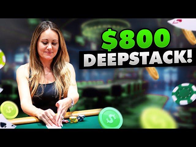 I rivered QUADS and got PAID! $800 WSOP DeepStack Poker Vlog