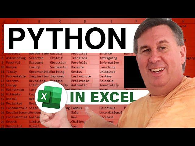 Excel - Learn How to Use Python in Excel - Beginners Guide to Python Integration - Episode 2614
