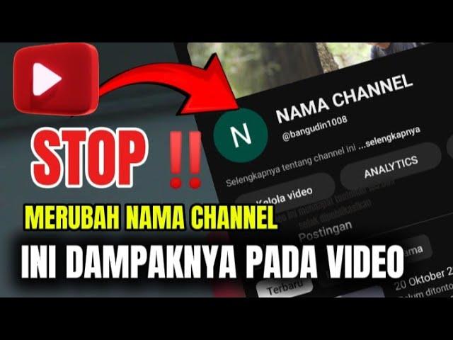 Cara Merubah Nama Channel YouTube Supaya Rekomendasi Tidak Rusak