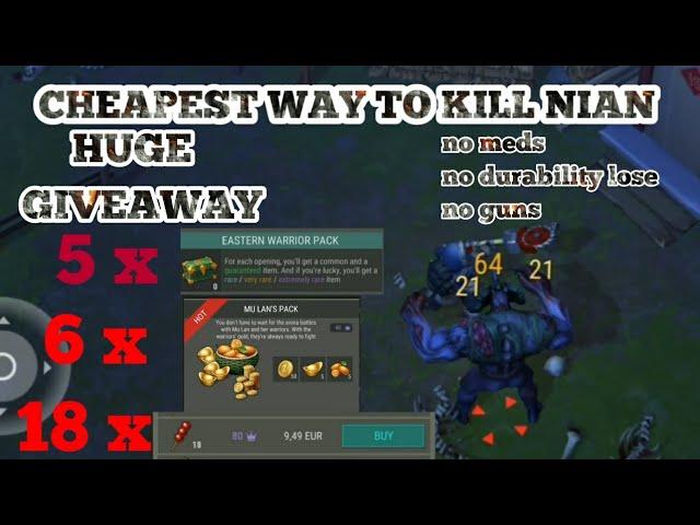 WITH THIS TRICK YOU CAN EASY KILL NIAN (HUGE GIVEAWAY Is over)  Last Day on Earth 1.20.17