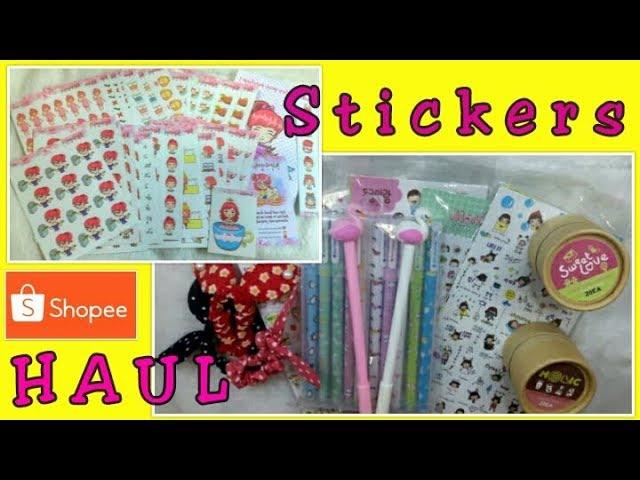 Inexpensive Sticker & supplies Haul (Shopee)  ft. KreativeKatPrints & cai19867