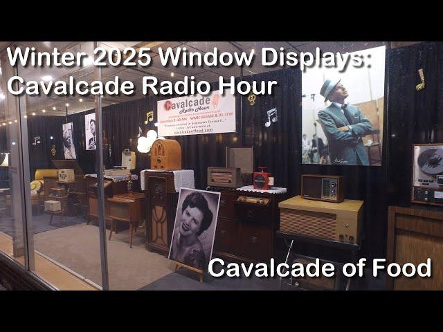 Winter 2025 Window Displays: Cavalcade Radio Hour