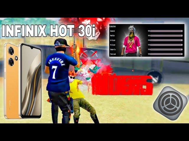 Infinix hot 30i free fire best dpi+sensitivity+hud || Infinix hot 30i free fire