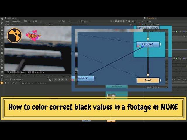 How to color correct black values in a footage in NUKE