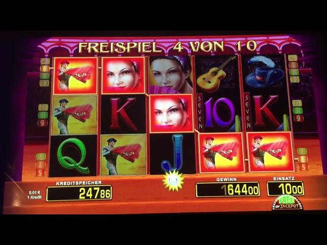 MEGA WIN - EL TORERO - Freispiele auf 10€ Einsatz in der Spielbank Casino 2020 März/ Merkur