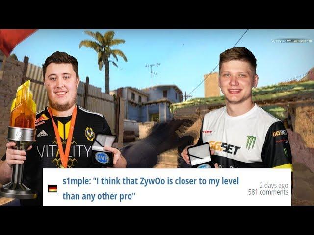 S1MPLE : ZYWOO IS CLOSER TO MY LEVEL THAN ANY OTHER PRO (ZYWOO VS S1MPLE HIGHLIGHTS)