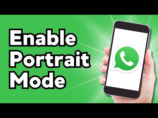 Enable Portrait Mode On WhatsApp & Facetime Video Calls | New Feature Video Call Portrait Mode iOS