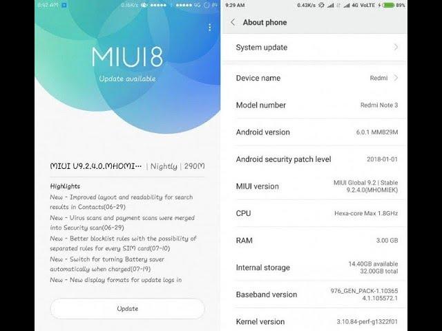 Xiaomi Redmi Note 3 Starts Receiving MIUI 9 Global Stable ROM