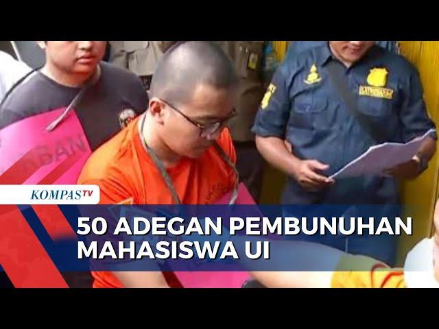 Rekonstruksi Pembunuhan Mahasiswa UI, 50 Adegan Diperagakan