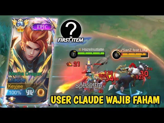 UPDATE !! BEGINI CARA FARMING, LANING DAN BUILD CLAUDE TERBARU SETELAH UPDATE! - Mobile Legends