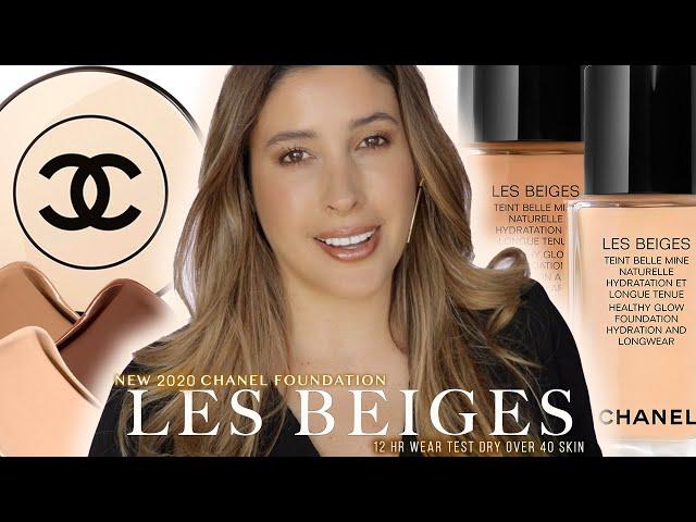 NEW CHANEL LES BEIGES HEALTHY GLOW FOUNDATION 2020 12Hr Wear Test REVIEW on DRY Mature OVER 40 Skin