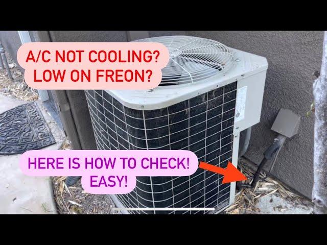 How to tell if your air-conditioning system is low on Freon