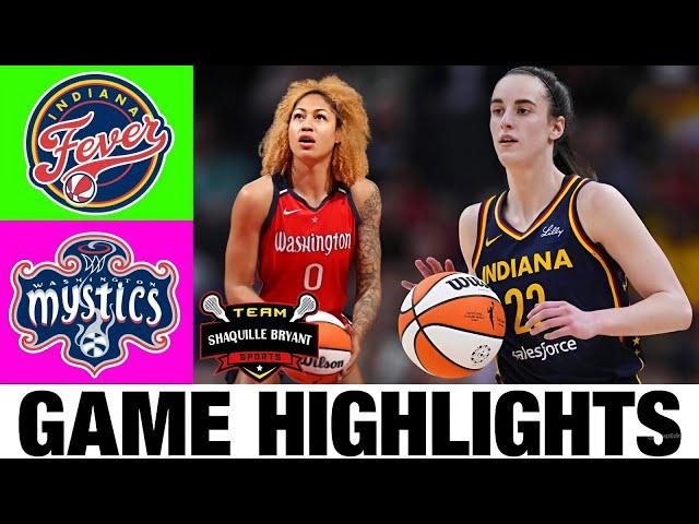 Indiana Fever vs Washington Mystics FULL GAME Highlights | Women's Basketball | 2024 WNBA