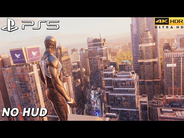 Spider-Man 2 PS5 - Symbiote Free Roam Combat ( NO HUD / 4K 60FPS )