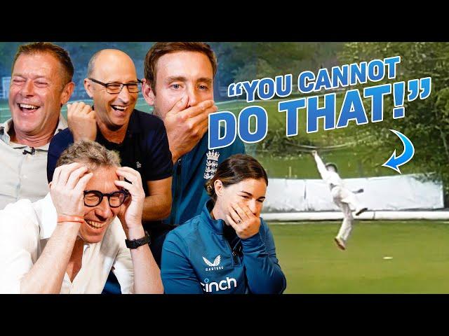 ASHES Players & Pundits react to Village Cricket | Stuart Broad, Tammy Beaumont & more!