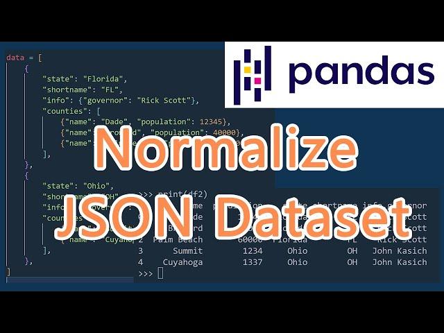 Normalize JSON Dataset With pandas