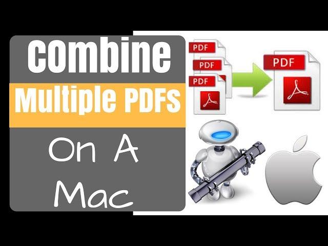 Combine Multiple PDF's Into One Using Automator on a Mac - FREE & EASY FOR BEGINNERS