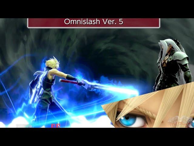 Super Smash Bros. Ultimate - Cloud New Alternative Final Smash Omnislash Ver. 5 (Before & After)