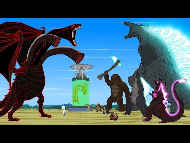 GODZILLA EARTH - GODZILLA & KONG vs PYTHON - KING GHIDORAH: Who Is The King Of Monster - FUNNY???