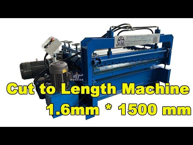 1.6mm 1500mm Cut to length roll forming machine in India