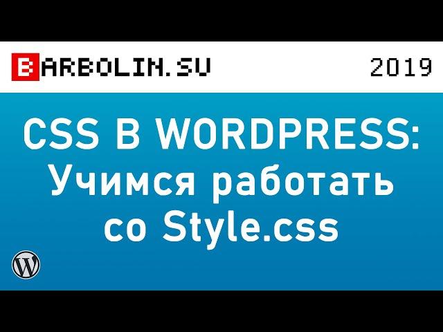 CSS в WordPress: классы и селекторы, дополнительные стили через style.css, тему и плагин