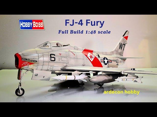 FJ-4B Fury 1:48 scale hobby boss full build