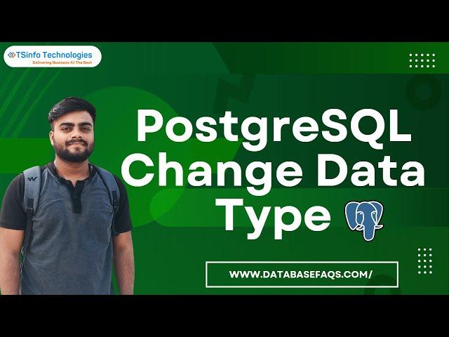 How to change the data type of the column in PostgreSQL | Change Data Type in PostgreSQL