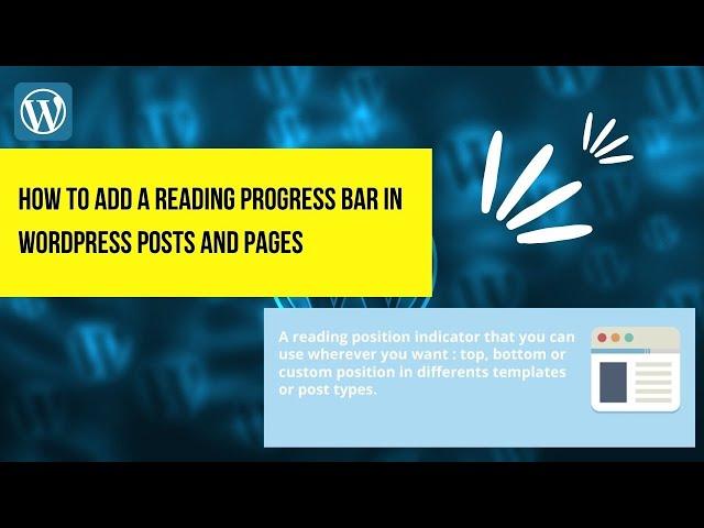 How to Add a Reading Progress Bar in WordPress | Reading progressbar