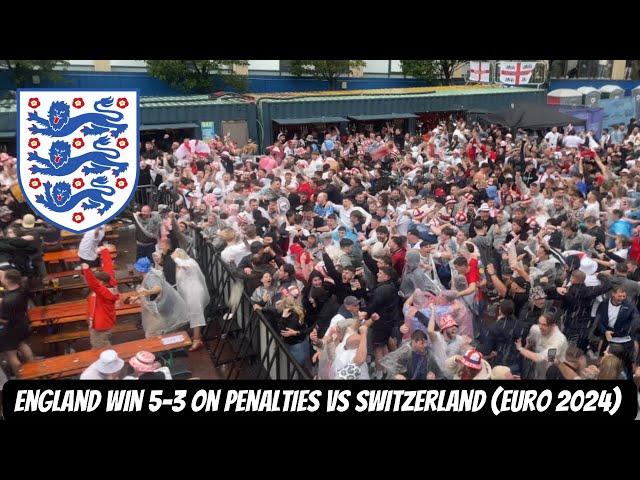 ENGLAND FANS REACT TO EURO 2024 PENALTY SHOOTOUT WIN VS SWITZERLAND (5-3) !!!!!!