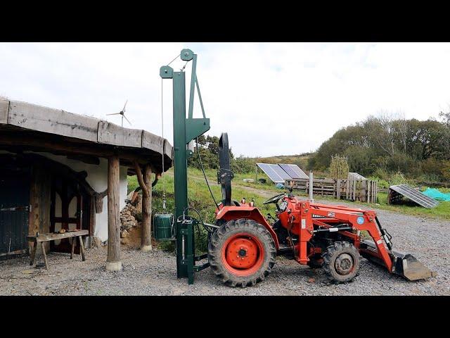 Homemade Hydraulic Post Driver For Compact Tractor