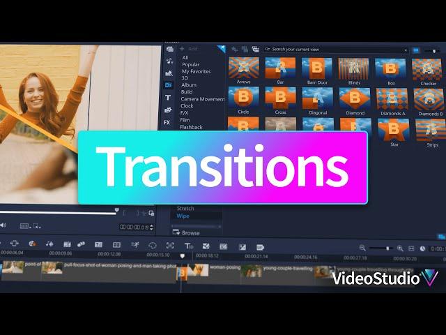 How to create smoother outcomes with transitions in VideoStudio