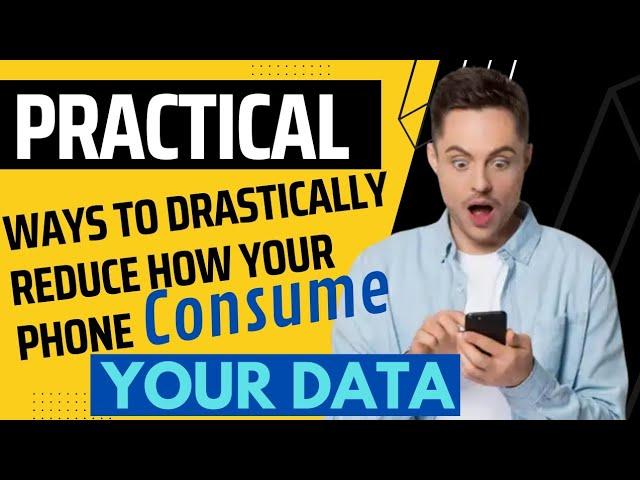 How to Drastically reduce your phone's data consumption|Android hacks|Android tricks|#data #android