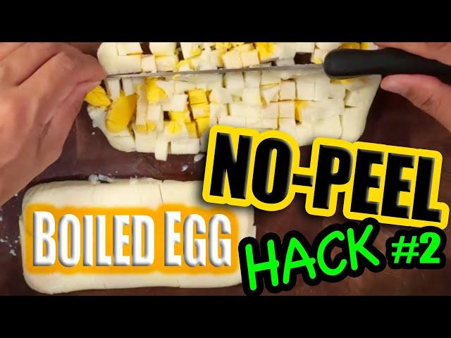 NO PEEL Boiled Egg Shell HACK #2 - Another method to NO PEELING Any Egg Shells! (Soft-Med-Hard Boil)