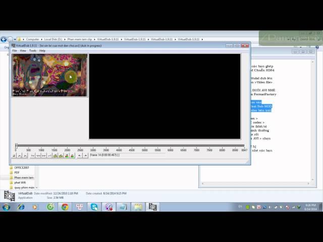 Hướng dẫn encode video sử dụng phần mềm vitualDub HD