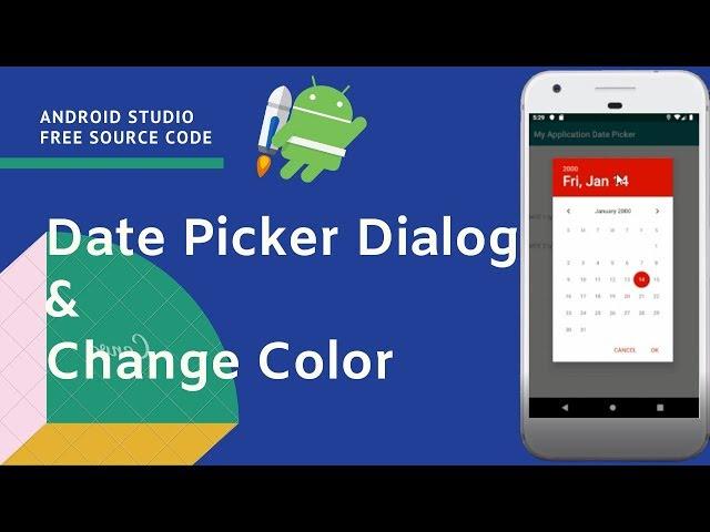 [FREE SOURCE CODE] Multi Date Picker Dialog, Change Color Date Picker  - Android Studio #4