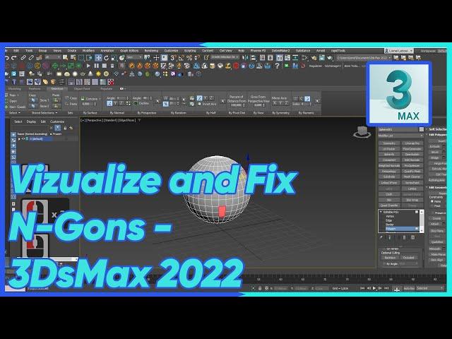 Vizualize and Fix N Gons - 3DsMax 2022