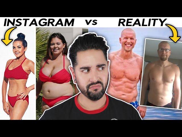 The Fake Reality Of Fitness Influencers / Celebrities - Instagram VS Reality