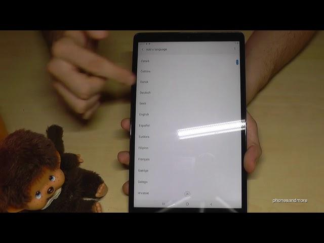 Samsung Galaxy Tab A (2019): How to change the language?
