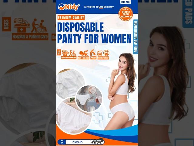  Nidy Disposable Non-Woven Panty for pregnant Women for Spa, Salon, Travel, and Daily Use.@Nidy_in