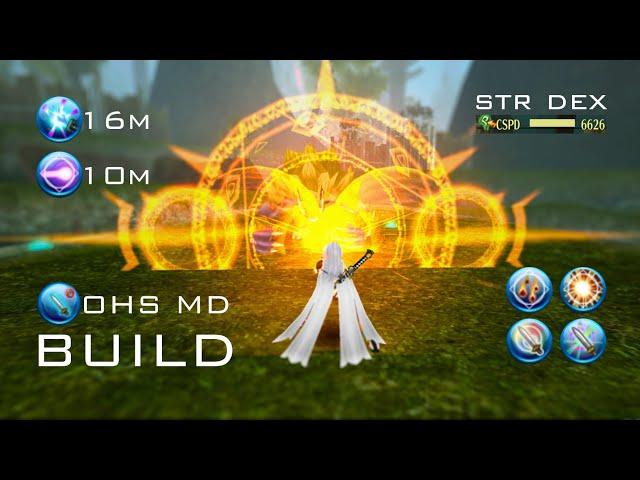 OMD Build Reunion + Cannon (str dex) | Toram Online [トーラム 魔法剣士] #toram #toramonline  #build 1h md