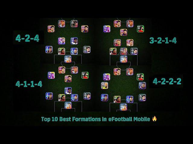 Top 10 Best Formations in eFootball 2024 Mobile 